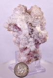 7.4cms PRECIOUS PINK HYALITE LAVENDER OPAL-(AN) BOTRYOIDAL PERU FLUORESCENT PB130