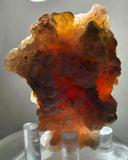 7.4cms PRECIOUS PINK HYALITE LAVENDER OPAL-(AN) BOTRYOIDAL PERU FLUORESCENT PB130