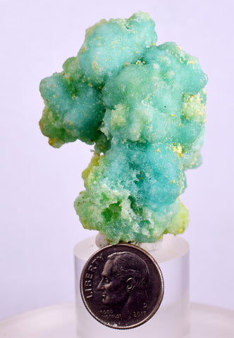 4.7cms MELANTERITE STALACTITE CHALCANTHITE ROMERITE PERU NATURAL CRYSTALS FB85