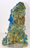 25cms NATURAL CHALCANTHITE Peru Copper Botryoidal Crystals Druzy Translucent Electric Blue Shiny Mineral FB109