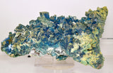 25cms NATURAL CHALCANTHITE Peru Copper Botryoidal Crystals Druzy Translucent Electric Blue Shiny Mineral FB109