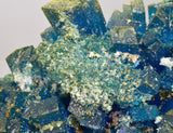 25cms NATURAL CHALCANTHITE Peru Copper Botryoidal Crystals Druzy Translucent Electric Blue Shiny Mineral FB109