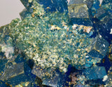 25cms NATURAL CHALCANTHITE Peru Copper Botryoidal Crystals Druzy Translucent Electric Blue Shiny Mineral FB109