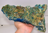 25cms NATURAL CHALCANTHITE Peru Copper Botryoidal Crystals Druzy Translucent Electric Blue Shiny Mineral FB109