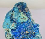28cms NATURAL CHALCANTHITE MELANTERITE Unique Copper Druzy Peru Electric Blue Sharp Shiny Mineral Specimen Collector FB84