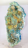 28cms NATURAL CHALCANTHITE MELANTERITE Unique Copper Druzy Peru Electric Blue Sharp Shiny Mineral Specimen Collector FB84