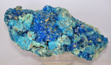 28cms NATURAL CHALCANTHITE MELANTERITE Unique Copper Druzy Peru Electric Blue Sharp Shiny Mineral Specimen Collector FB84