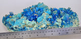 28cms NATURAL CHALCANTHITE MELANTERITE Unique Copper Druzy Peru Electric Blue Sharp Shiny Mineral Specimen Collector FB84