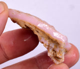 21grams GEM PINK OPAL PERU ROUGH ANGEL SKIN TRANSLUCENT CORAL COLOR PB101