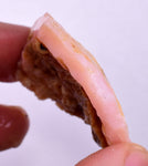 21grams GEM PINK OPAL PERU ROUGH ANGEL SKIN TRANSLUCENT CORAL COLOR PB101