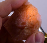 21grams GEM PINK OPAL PERU ROUGH ANGEL SKIN TRANSLUCENT CORAL COLOR PB101