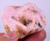 43grams GEM PINK OPAL PERU ROUGH ANGEL SKIN TRANSLUCENT CORAL COLOR PB102