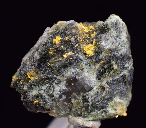 1.4cms NATIVE GOLD QUARTZ of the Incas Thumbnail Aesthetic Wire Gem Crystal Smoky Quartz Peru Rare Mineral Specimen LB194