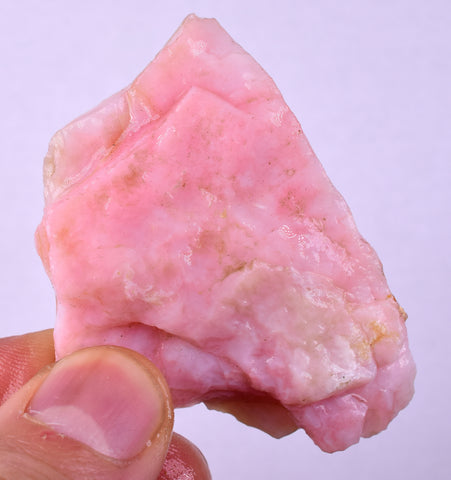 33grams GEM PINK OPAL PERU ROUGH ANGEL SKIN TRANSLUCENT CORAL COLOR PB103