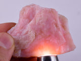 33grams GEM PINK OPAL PERU ROUGH ANGEL SKIN TRANSLUCENT CORAL COLOR PB103