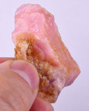 15grams GEM PINK OPAL PERU ROUGH ANGEL SKIN TRANSLUCENT CORAL COLOR PB104