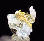 0.6cms UNIQUE NATIVE GOLD INCAS PYRITE CUBES PERU QUARTZ CRYSTALS LB195