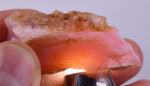 15grams GEM PINK OPAL PERU ROUGH ANGEL SKIN TRANSLUCENT CORAL COLOR PB104