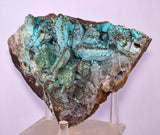 14.4cms QUARTZ CHRYSOCOLLA BOTRYOIDAL TENTADORA MINE PERU MINERAL SPECIMEN CB244