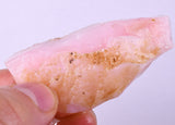 25grams GEM PINK OPAL PERU ROUGH ANGEL SKIN TRANSLUCENT CORAL COLOR PB105