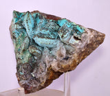 14.4cms QUARTZ CHRYSOCOLLA BOTRYOIDAL TENTADORA MINE PERU MINERAL SPECIMEN CB244