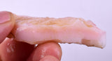 25grams GEM PINK OPAL PERU ROUGH ANGEL SKIN TRANSLUCENT CORAL COLOR PB105