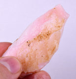 25grams GEM PINK OPAL PERU ROUGH ANGEL SKIN TRANSLUCENT CORAL COLOR PB105