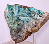 14.4cms QUARTZ CHRYSOCOLLA BOTRYOIDAL TENTADORA MINE PERU MINERAL SPECIMEN CB244