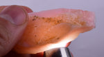 25grams GEM PINK OPAL PERU ROUGH ANGEL SKIN TRANSLUCENT CORAL COLOR PB105