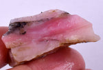 16grams GEM PINK OPAL PERU ROUGH ANGEL SKIN TRANSLUCENT CORAL COLOR PB106