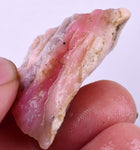 16grams GEM PINK OPAL PERU ROUGH ANGEL SKIN TRANSLUCENT CORAL COLOR PB106