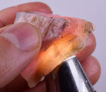 16grams GEM PINK OPAL PERU ROUGH ANGEL SKIN TRANSLUCENT CORAL COLOR PB106