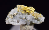 0.8cms UNIQUE NATIVE GOLD INCAS PYRITE CUBES PERU QUARTZ CRYSTALS LB197