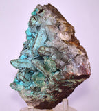 14.4cms QUARTZ CHRYSOCOLLA BOTRYOIDAL TENTADORA MINE PERU MINERAL SPECIMEN CB244