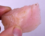 21grams GEM PINK OPAL PERU ROUGH ANGEL SKIN TRANSLUCENT CORAL COLOR PB107