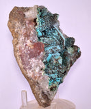 14.4cms QUARTZ CHRYSOCOLLA BOTRYOIDAL TENTADORA MINE PERU MINERAL SPECIMEN CB244