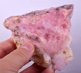 190grams GEM PINK OPAL PERU ROUGH ANGEL SKIN TRANSLUCENT CORAL COLOR PB108
