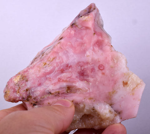 190grams GEM PINK OPAL PERU ROUGH ANGEL SKIN TRANSLUCENT CORAL COLOR PB108