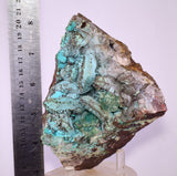 14.4cms QUARTZ CHRYSOCOLLA BOTRYOIDAL TENTADORA MINE PERU MINERAL SPECIMEN CB244