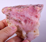 190grams GEM PINK OPAL PERU ROUGH ANGEL SKIN TRANSLUCENT CORAL COLOR PB108