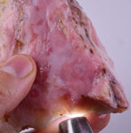190grams GEM PINK OPAL PERU ROUGH ANGEL SKIN TRANSLUCENT CORAL COLOR PB108