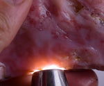 190grams GEM PINK OPAL PERU ROUGH ANGEL SKIN TRANSLUCENT CORAL COLOR PB108
