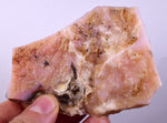 100grams GEM PINK OPAL PERU ROUGH ANGEL SKIN TRANSLUCENT CORAL COLOR PB109