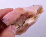 100grams GEM PINK OPAL PERU ROUGH ANGEL SKIN TRANSLUCENT CORAL COLOR PB109