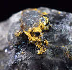 1.2cms NATIVE GOLD QUARTZ of the Incas Thumbnail Aesthetic Wire Gem Crystal Smoky Quartz Peru Rare Mineral Specimen LB199