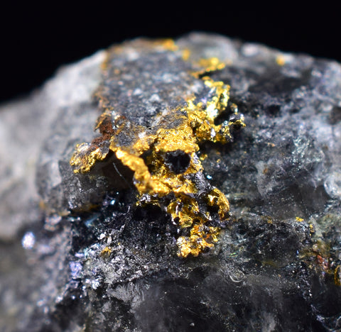 1.2cms NATIVE GOLD QUARTZ of the Incas Thumbnail Aesthetic Wire Gem Crystal Smoky Quartz Peru Rare Mineral Specimen LB199