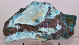 26.5cms DRUZY CHRYSOCOLLA QUARTZ CRYSTAL LILY MINE PERU 2000 YEAR DB310