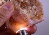100grams GEM PINK OPAL PERU ROUGH ANGEL SKIN TRANSLUCENT CORAL COLOR PB109