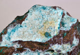 26.5cms DRUZY CHRYSOCOLLA QUARTZ CRYSTAL LILY MINE PERU 2000 YEAR DB310