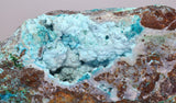 26.5cms DRUZY CHRYSOCOLLA QUARTZ CRYSTAL LILY MINE PERU 2000 YEAR DB310